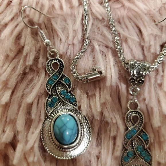 3pcs boho chic necklace & earrings set - Picture 10 of 11